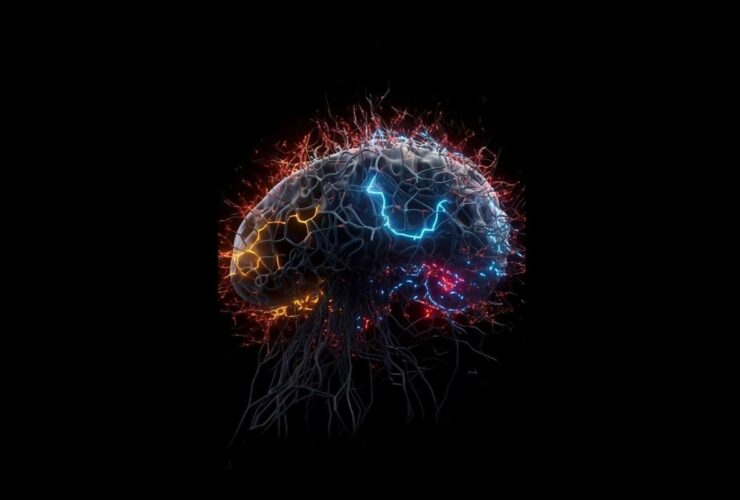 imagem da acetilcolina no cérebro