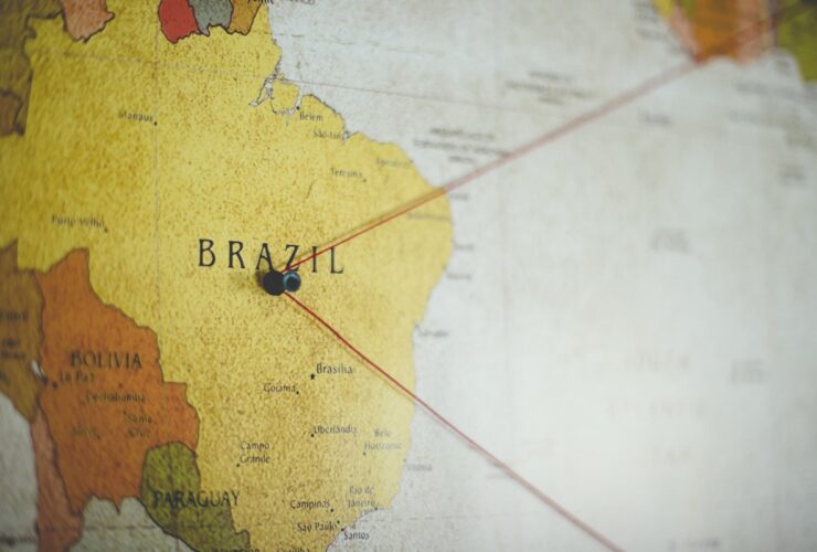mapa da colonização do brasil