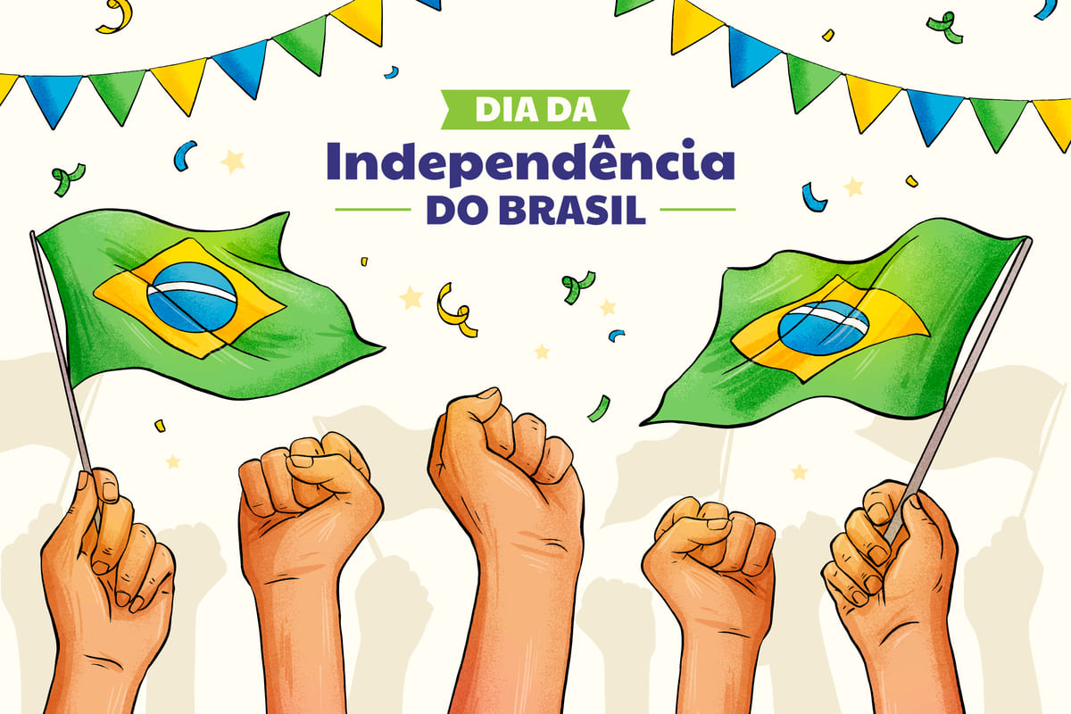 pessoas comemorando o dia da Independência do Brasil